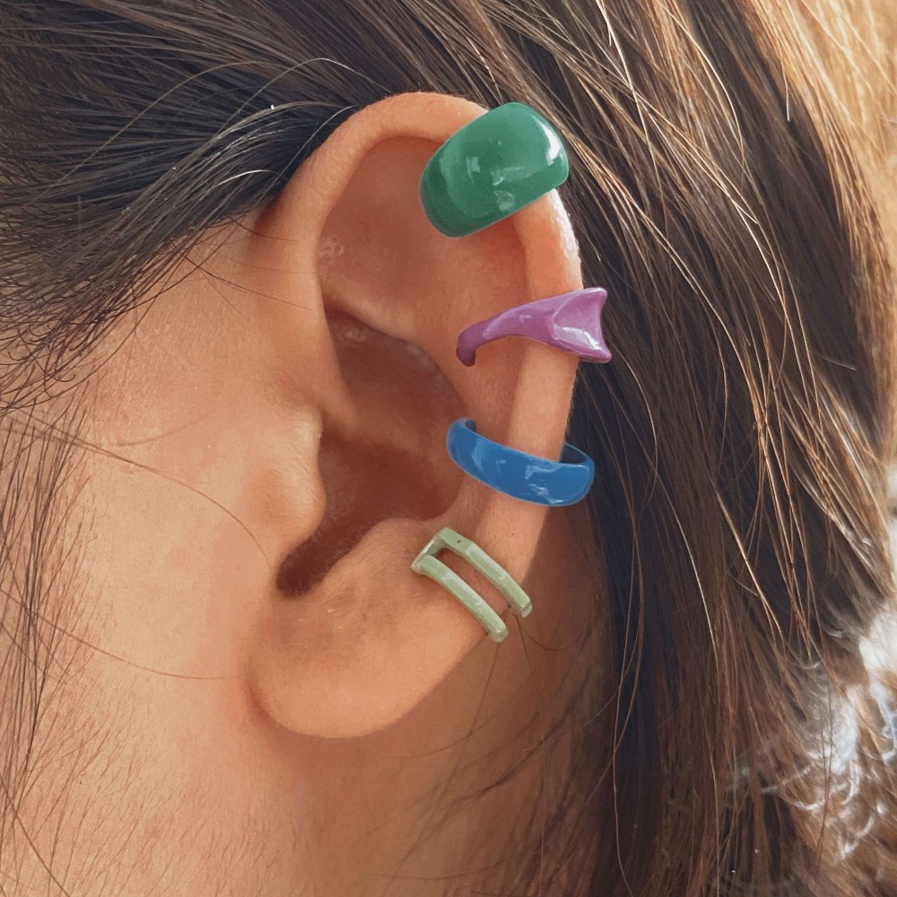 Body Jewelry Kit - 4종 세트 개성있는 심플 접이식 착용