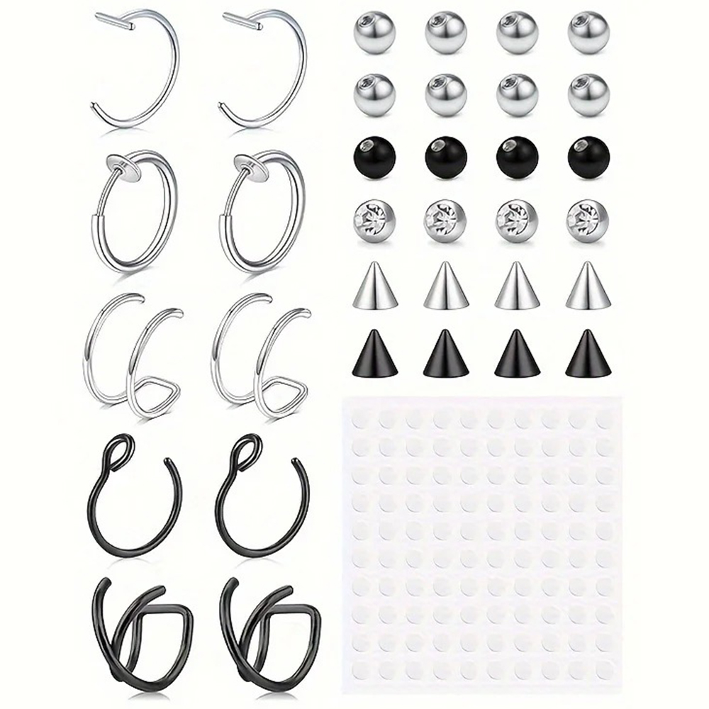 Body Jewelry Rings - 가짜 피어싱, 가짜 립 링, 가짜
