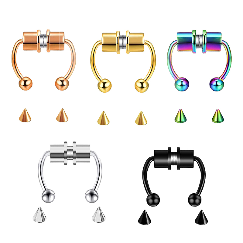 Body Jewelry Septum - 여성용 가짜 피어싱 코걸이 링 셉텀