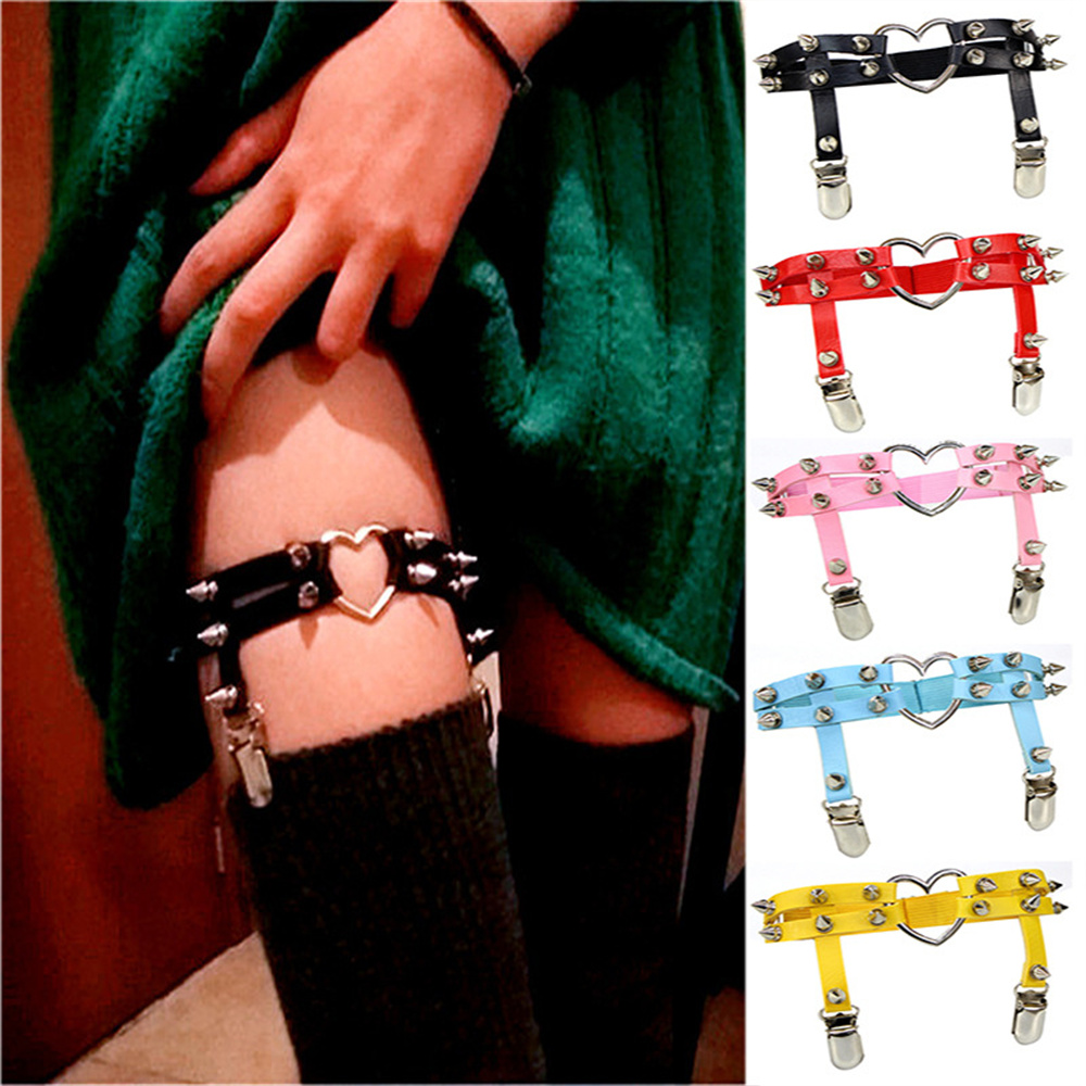 Body Jewelry Rings - 1Pcs 여성 펑크 고스 하트 PU
