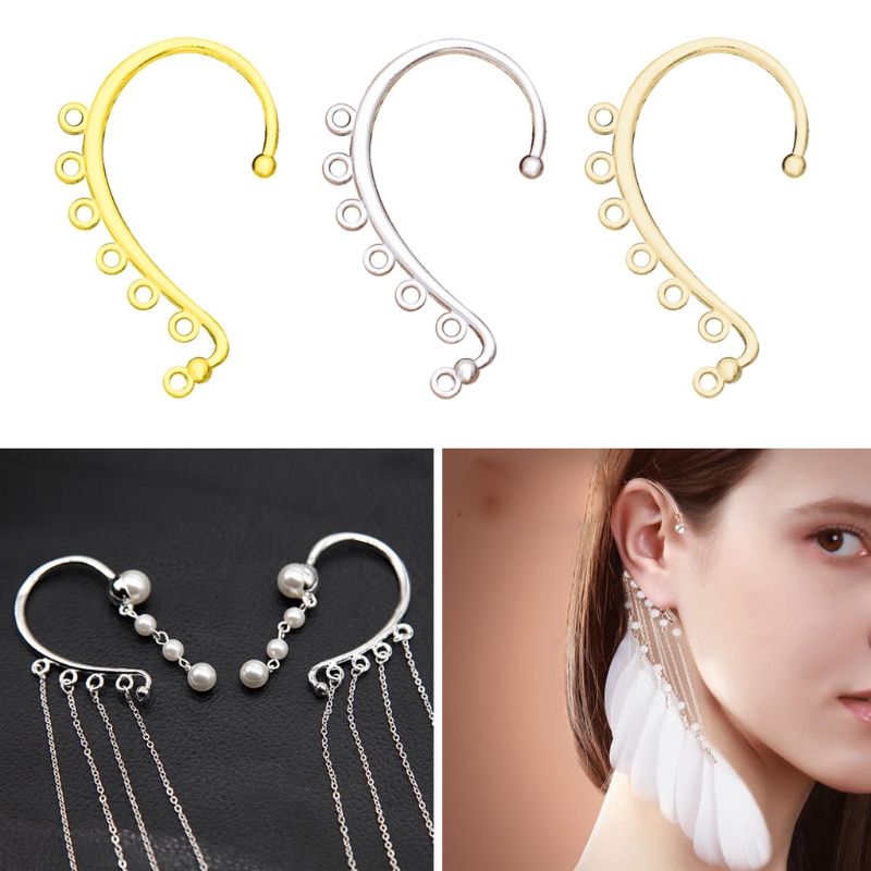 Body Jewelry Kit - 이어 커프 랩 롱 체인 태슬