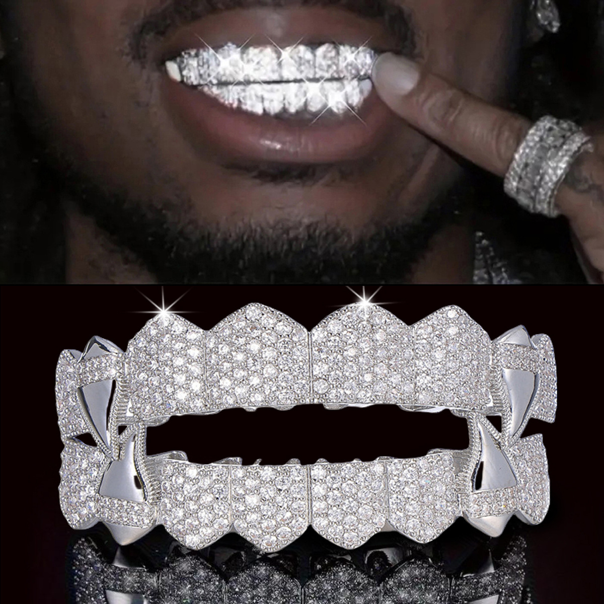 Body Jewelry Men - 레이첼즈 믹스드 8/8 탑 바텀 아이스드