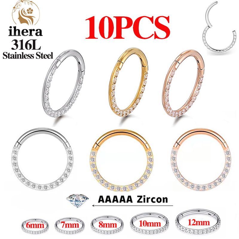 Body Jewelry Septum - 1/10개 스테인리스 스틸 코링, 셉텀 클리커,