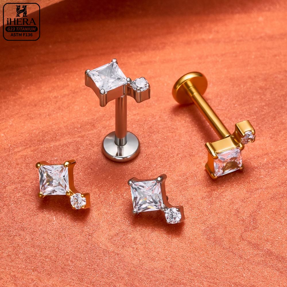 F136 티타늄 피어싱 스터드 콘치 데이스 트라거스 루 - Body Jewelry Vertical Labret 리뷰 및 가격