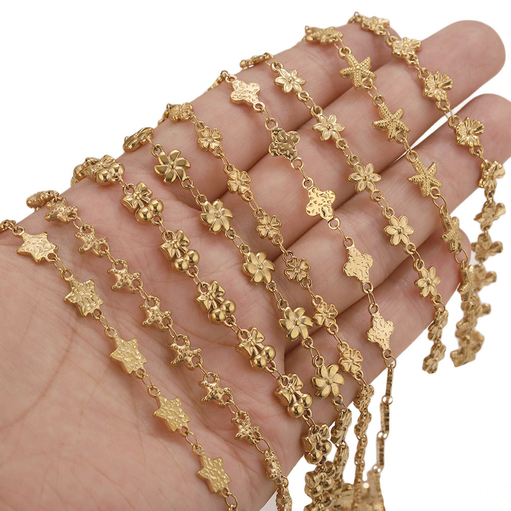 1미터 스테인리스 스틸 꽃별 모양 링크 케이블 체인 D - Body Jewelry In Bulk 리뷰 및 가격