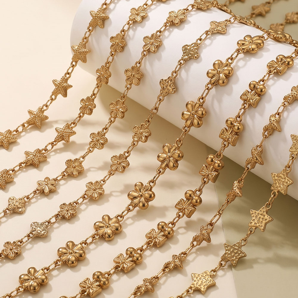 1미터 스테인리스 스틸 꽃별 모양 링크 케이블 체인 D - Body Jewelry In Bulk 리뷰 및 가격