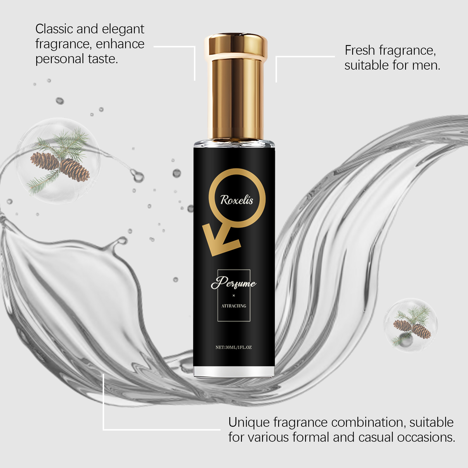 Roxelis 30ml 남성 페로몬 향수 삼나무 향기  - Body Jewelry Kit 리뷰 및 가격