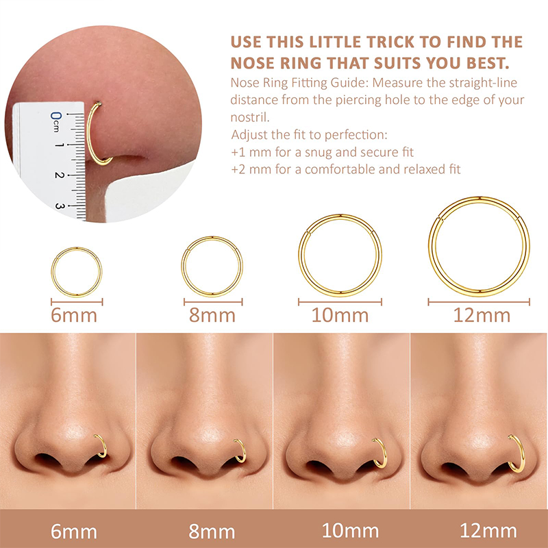 16G 316L 수술용 스틸 힌지 클리커 코/격막 링, - Body Jewelry Septum 리뷰 및 가격