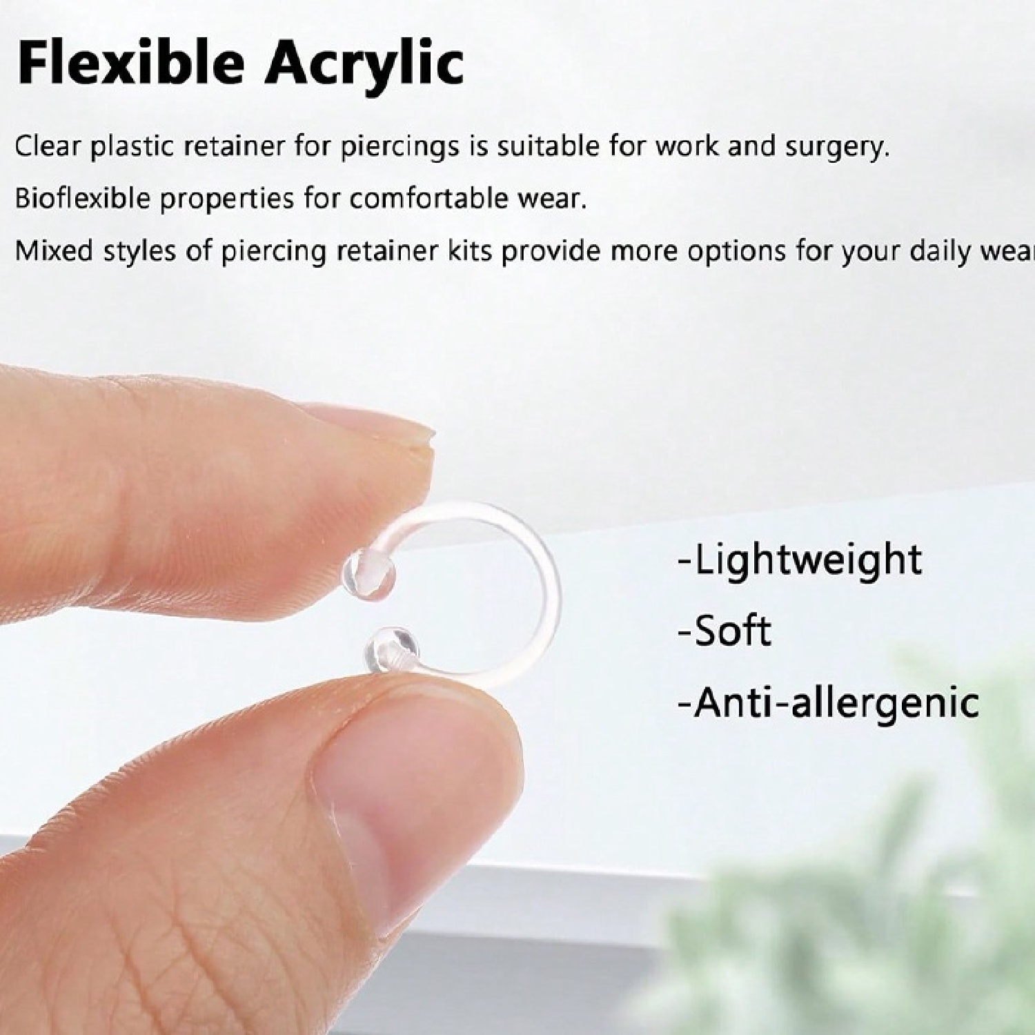 12pcs 수술을 위한 명확한 핑크 산업 구부르는 보석 - Body Jewelry Vertical Labret 리뷰 및 가격