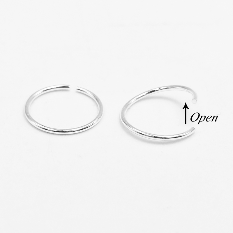 925 스털링 실버 코 링 후프 HuggieClassi - Body Jewelry Septum 리뷰 및 가격