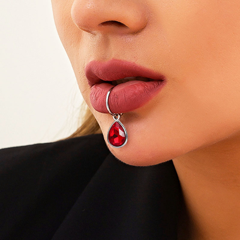 개성 있는 물방울 크리스탈 크로스 펜던트, 스테인리스  - Body Jewelry Septum 리뷰 및 가격