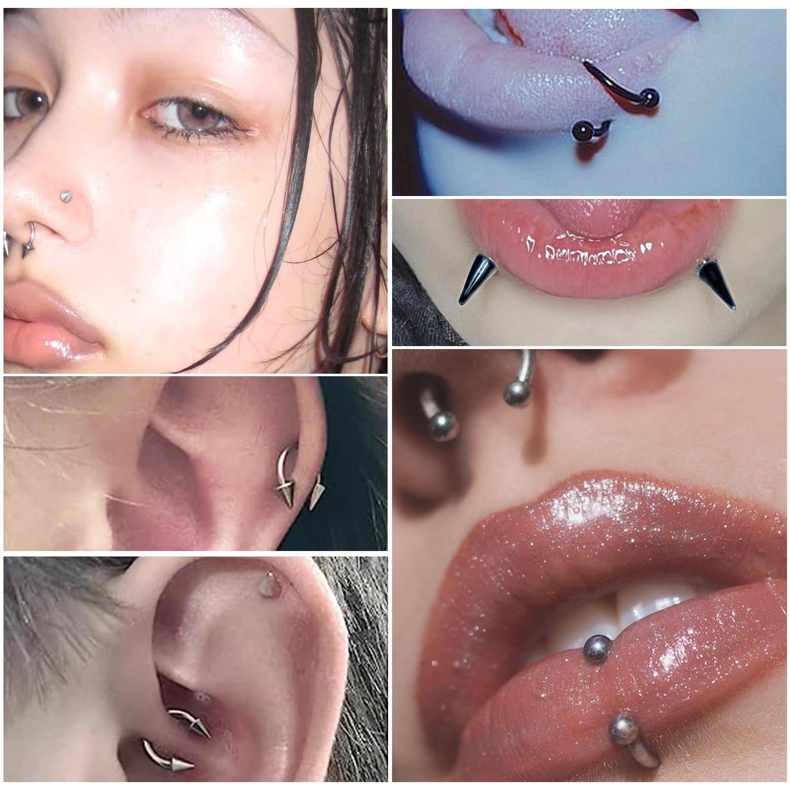 34pcs/Set 16G 343434pcs/Set 34 - Body Jewelry Vertical Labret 리뷰 및 가격