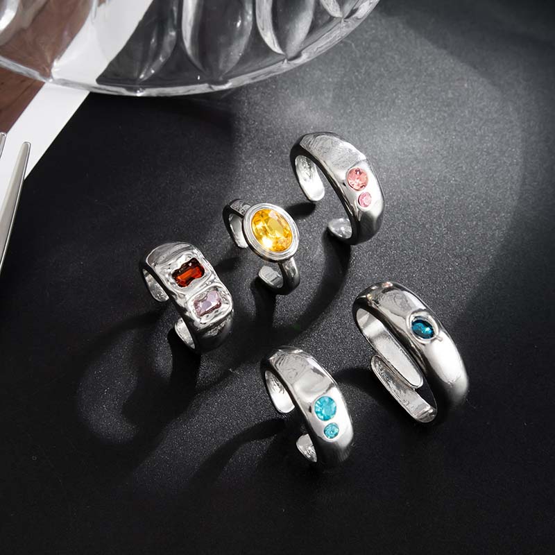 5개/세트 화려한 크리스탈 오픈 토우 링 조절 가능한  - Body Jewelry Rings 리뷰 및 가격