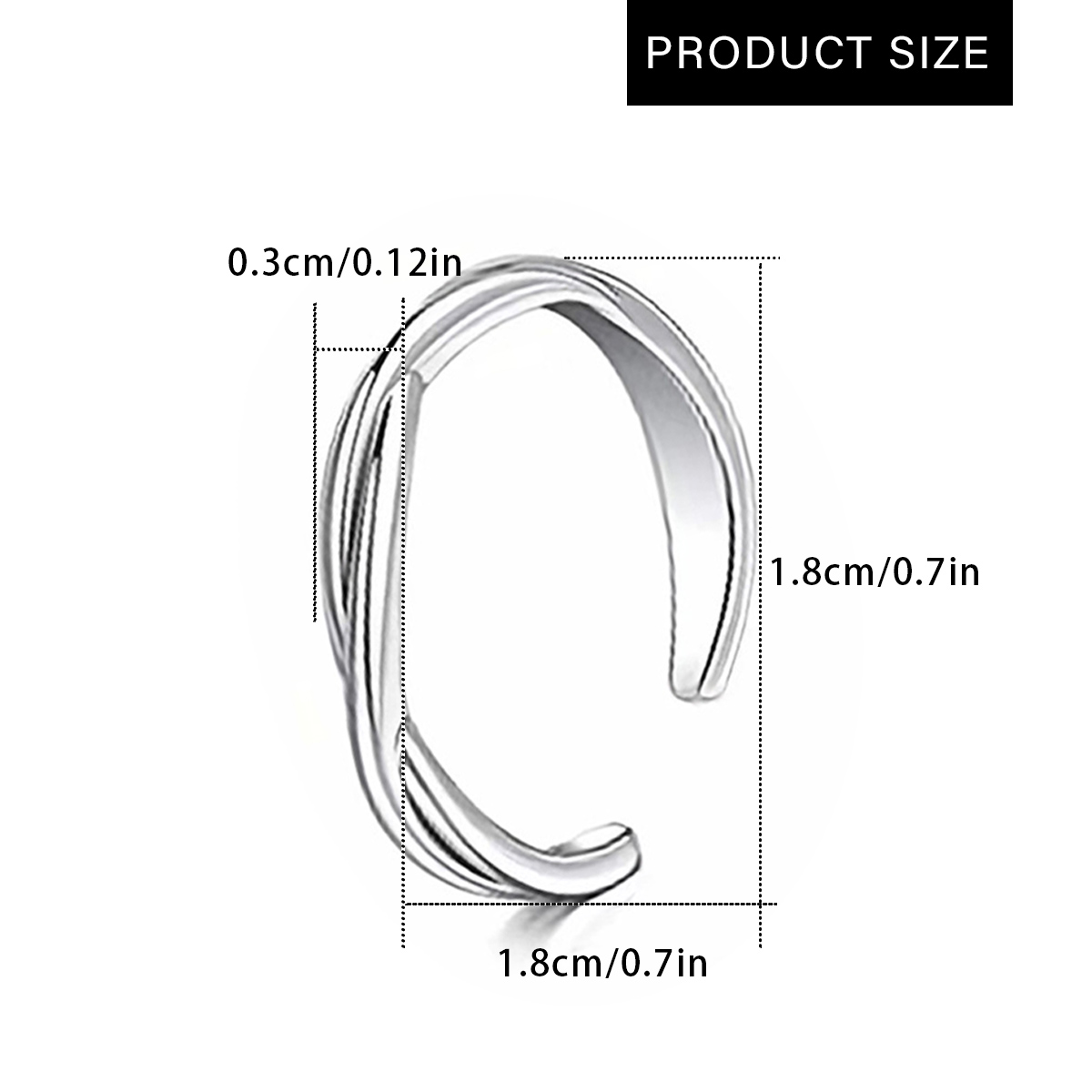 1Pc/3Pcs 여자를위한 간단한 스테인레스 스틸 발  - Body Jewelry Rings 리뷰 및 가격