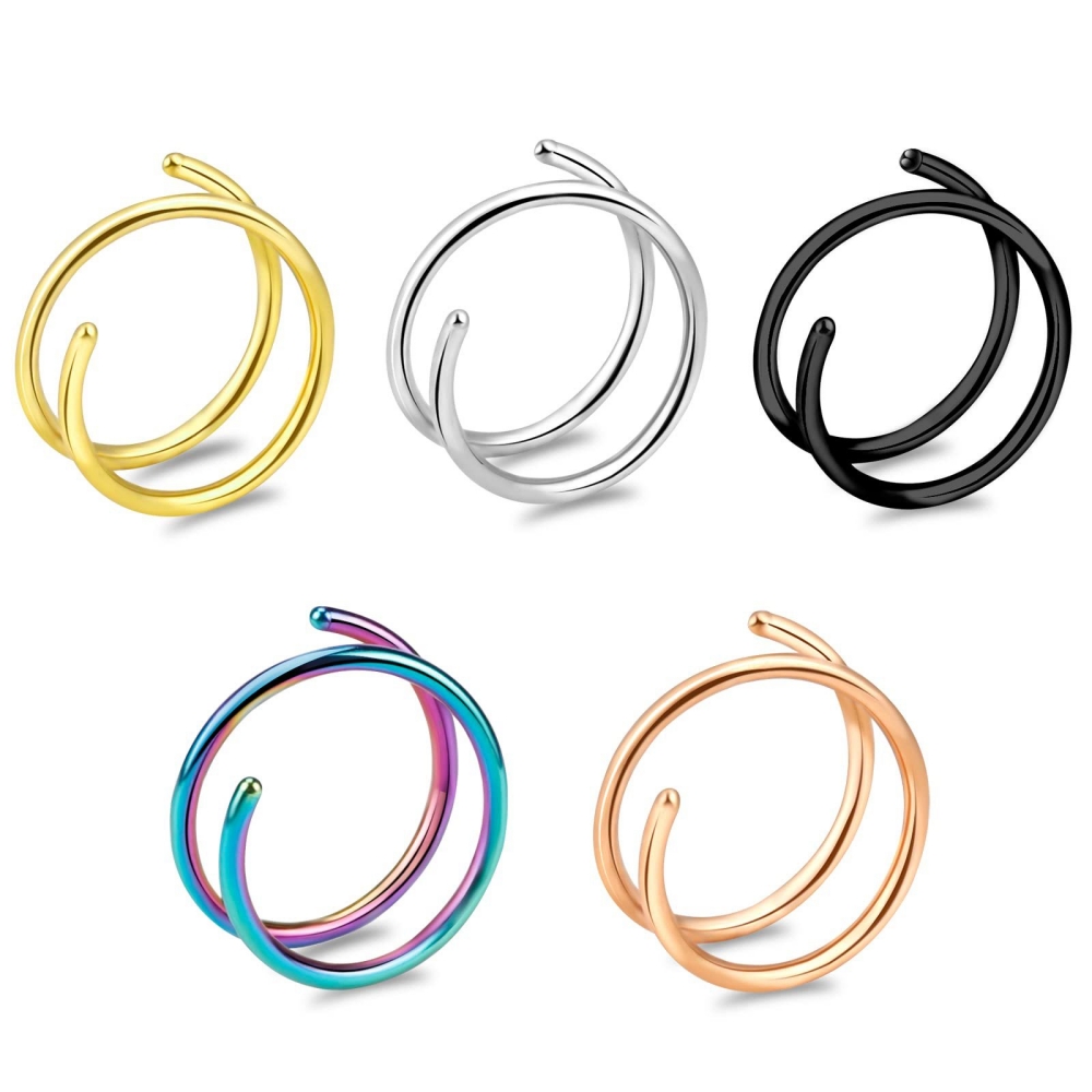 1PC 스테인레스 스틸 316 이중 나선형 또는 이중  - Body Jewelry Septum 리뷰 및 가격