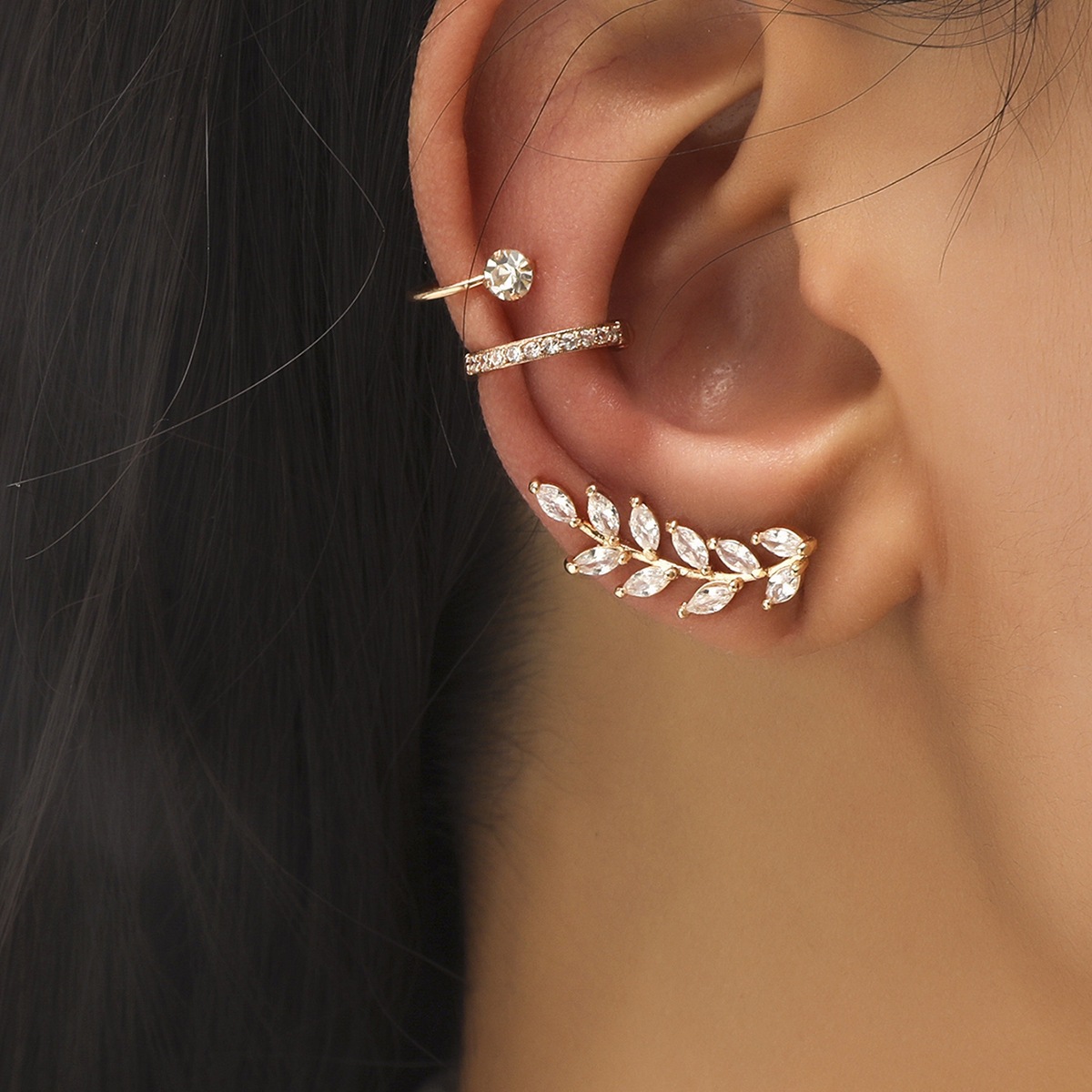 피어싱 없는 이어커프 세트, 리프 크롤러 귀걸이, 지르 - Body Jewelry Kit 리뷰 및 가격