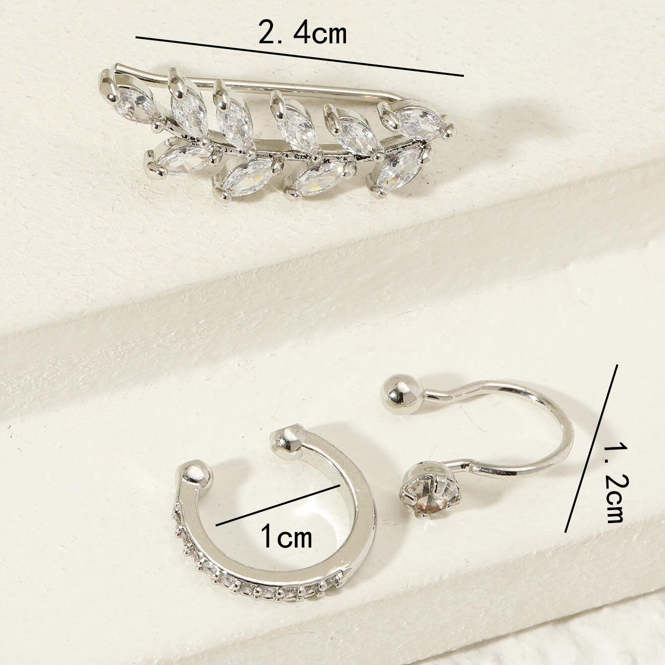 피어싱 없는 이어커프 세트, 리프 크롤러 귀걸이, 지르 - Body Jewelry Kit 리뷰 및 가격