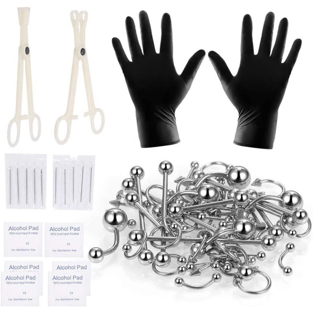 150/140/85/70/42개 바디 피어싱 키트 쥬얼 - Body Jewelry Kit 리뷰 및 가격