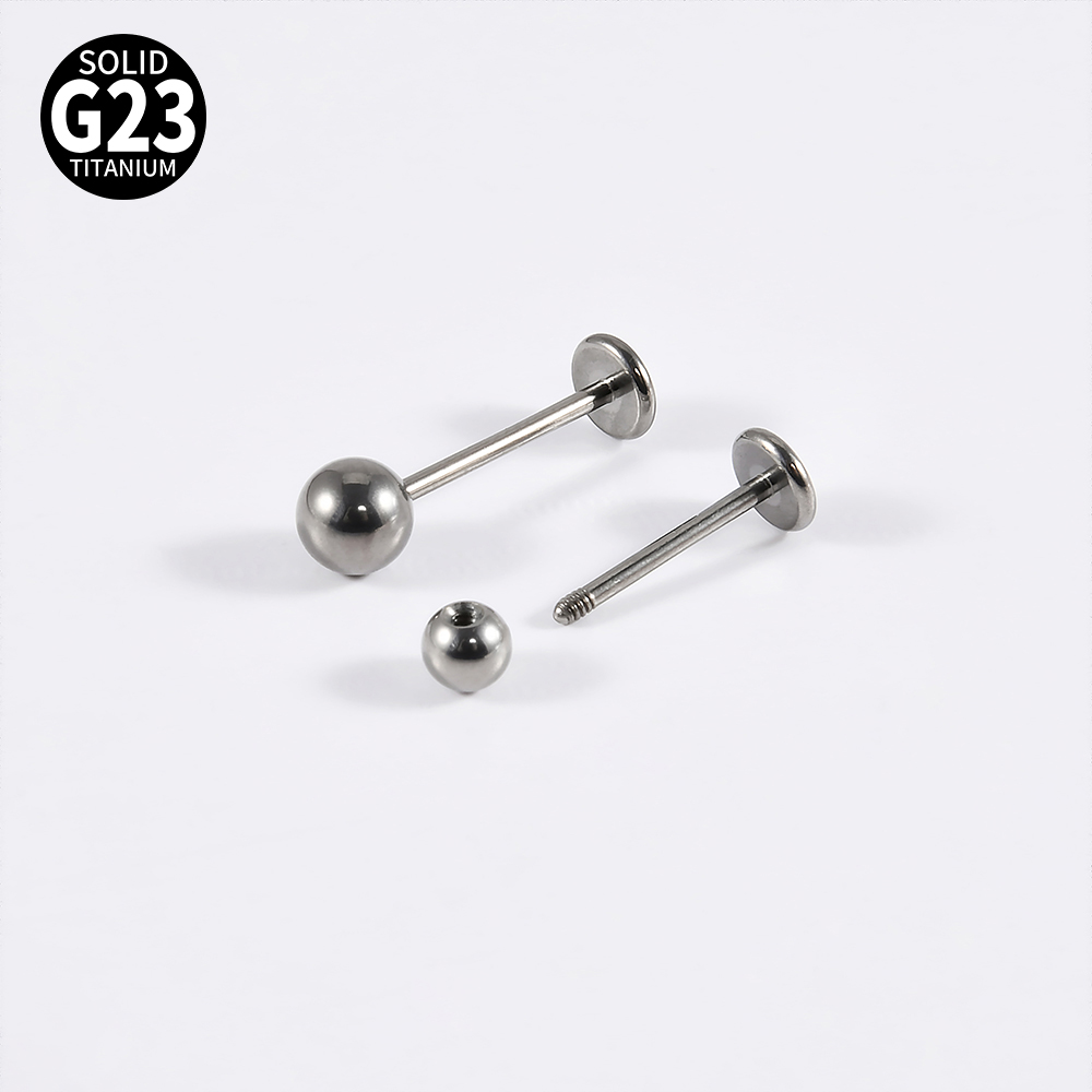 1PC ASTM F136 티타늄 Labret 피어싱 코 - Flat Back Labret Stud 리뷰 및 가격
