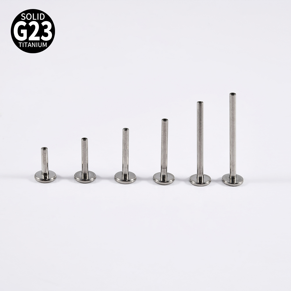 1PC ASTM F136 티타늄 Labret 피어싱 코 - Flat Back Labret Stud 리뷰 및 가격