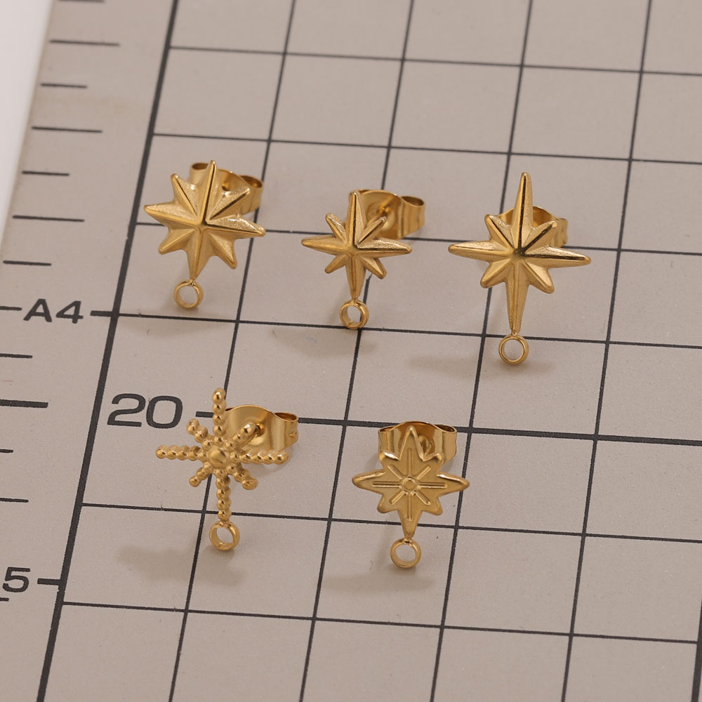 6개 스테인리스 스틸 별 모양 귀걸이 스터드, 귀걸이  - Body Jewelry Kit 리뷰 및 가격