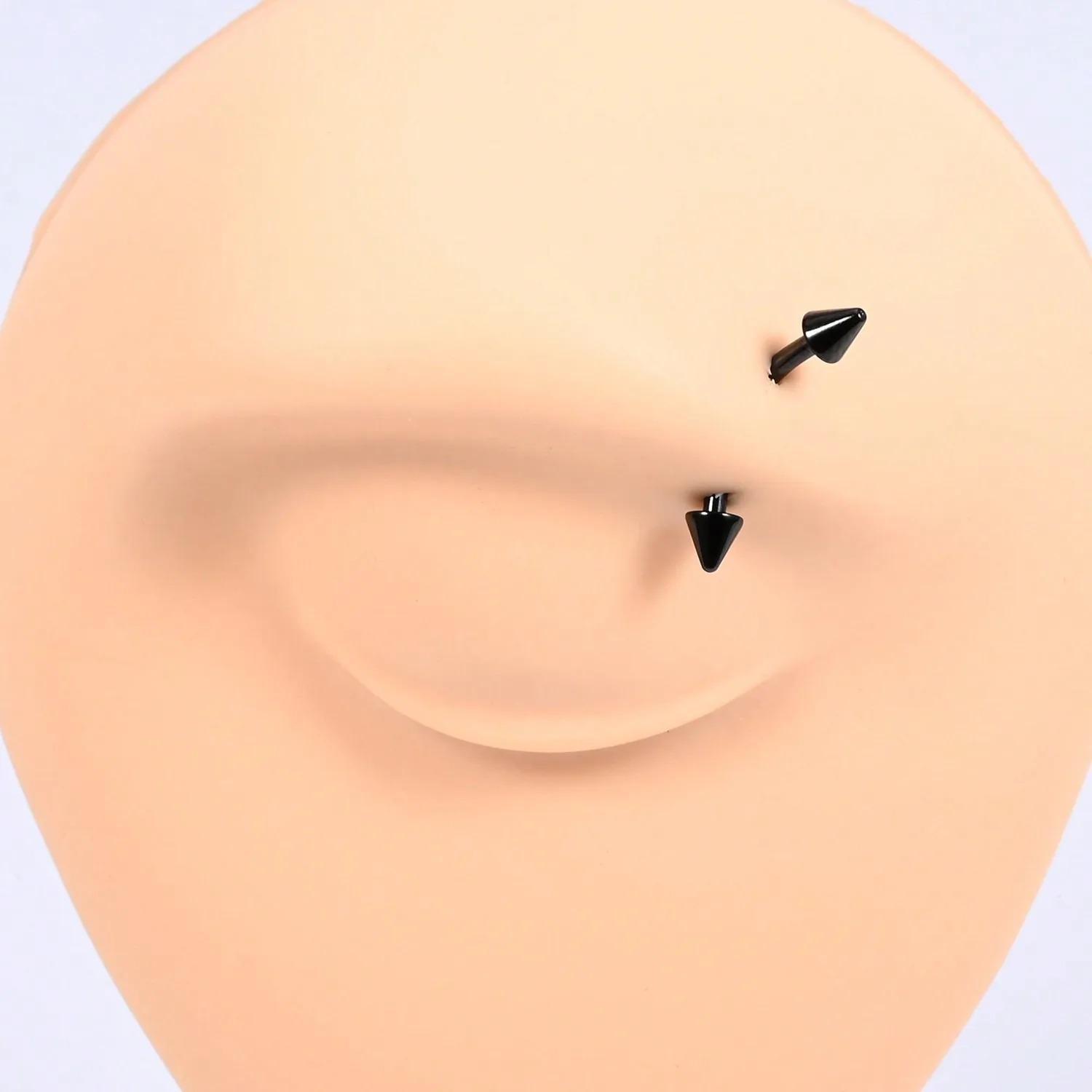 15개 16g 루크 피어싱 주얼리 눈썹 링 곡선형 바벨 - Body Jewelry Vertical Labret 리뷰 및 가격