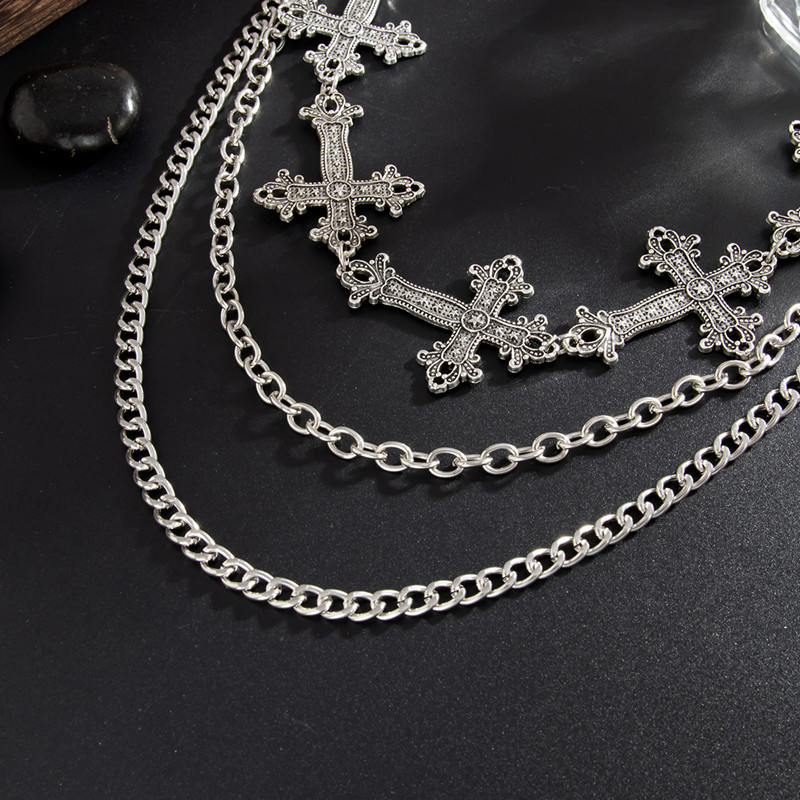 패션 펑크 메탈 팬츠 체인 힙합 허리 체인 십자가 펜던 - Body Jewelry Men 리뷰 및 가격