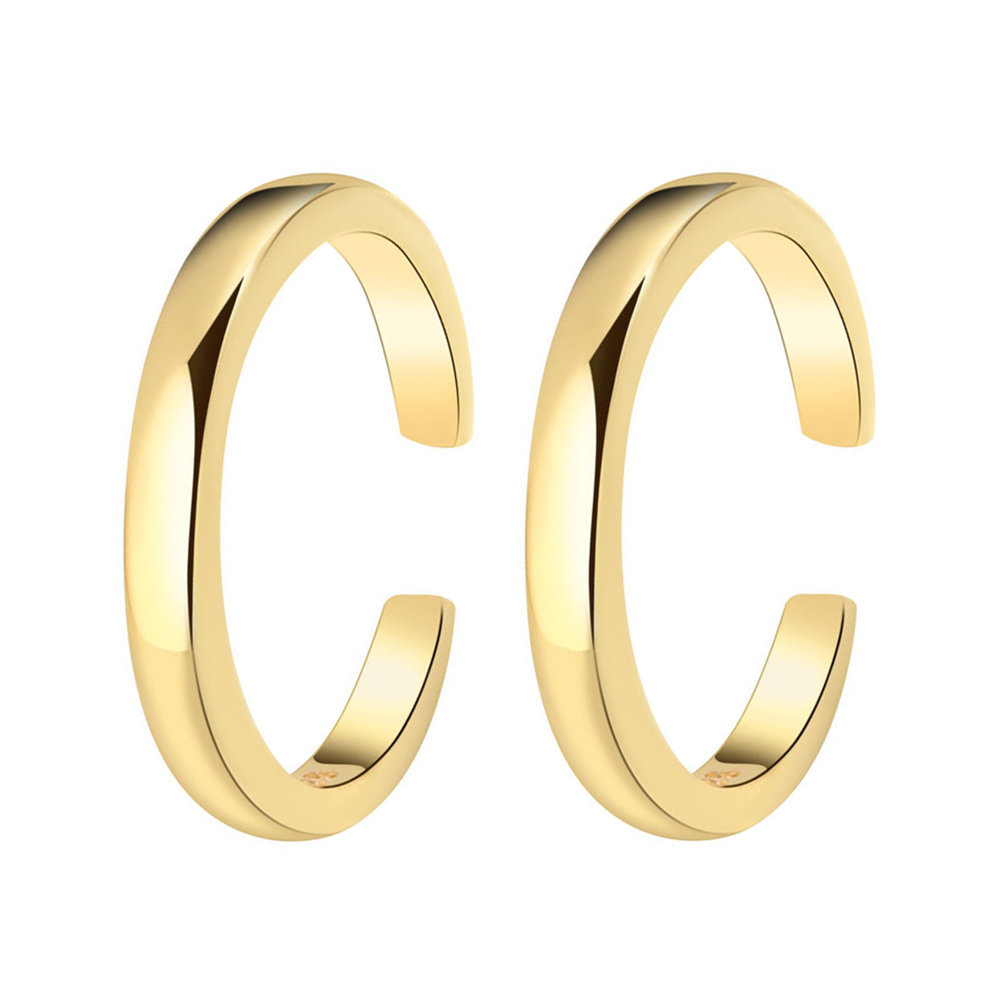 여성용 조절 가능한 오픈 링 2개 세트, 피부에 친화적 - Body Jewelry Rings 리뷰 및 가격