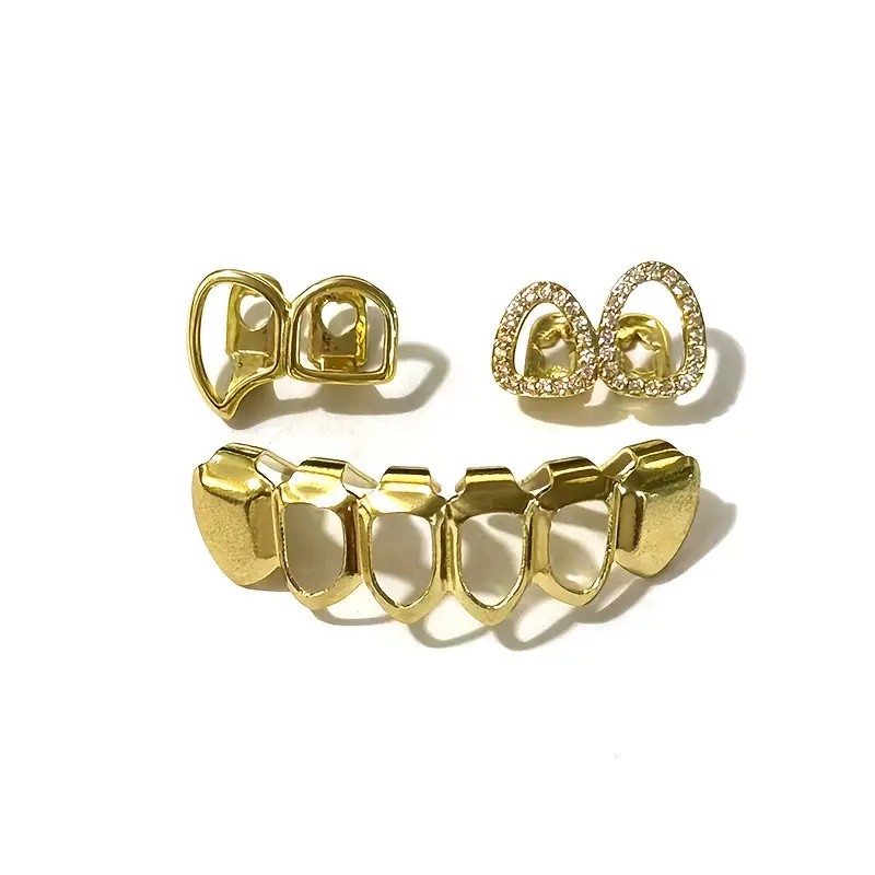 힙합 더블 할로우 송곳니 세트, 남녀 모두에게 적합하며 - Body Jewelry Men 리뷰 및 가격