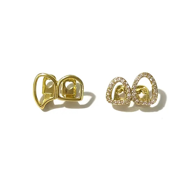 힙합 더블 할로우 송곳니 세트, 남녀 모두에게 적합하며 - Body Jewelry Men 리뷰 및 가격