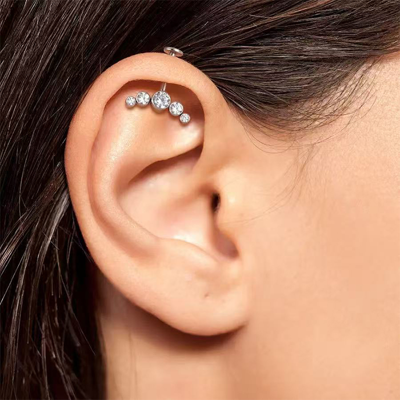 G23 티타늄 귀 피어싱 내부 나사형 수직 하향 막대  - Body Jewelry Vertical Labret 리뷰 및 가격