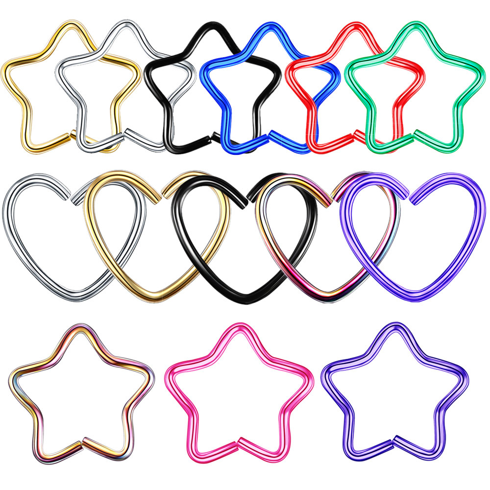 바디 쥬얼리 외과 강철 Daith 심장 반지 연골 Tr - Body Jewelry Septum 리뷰 및 가격