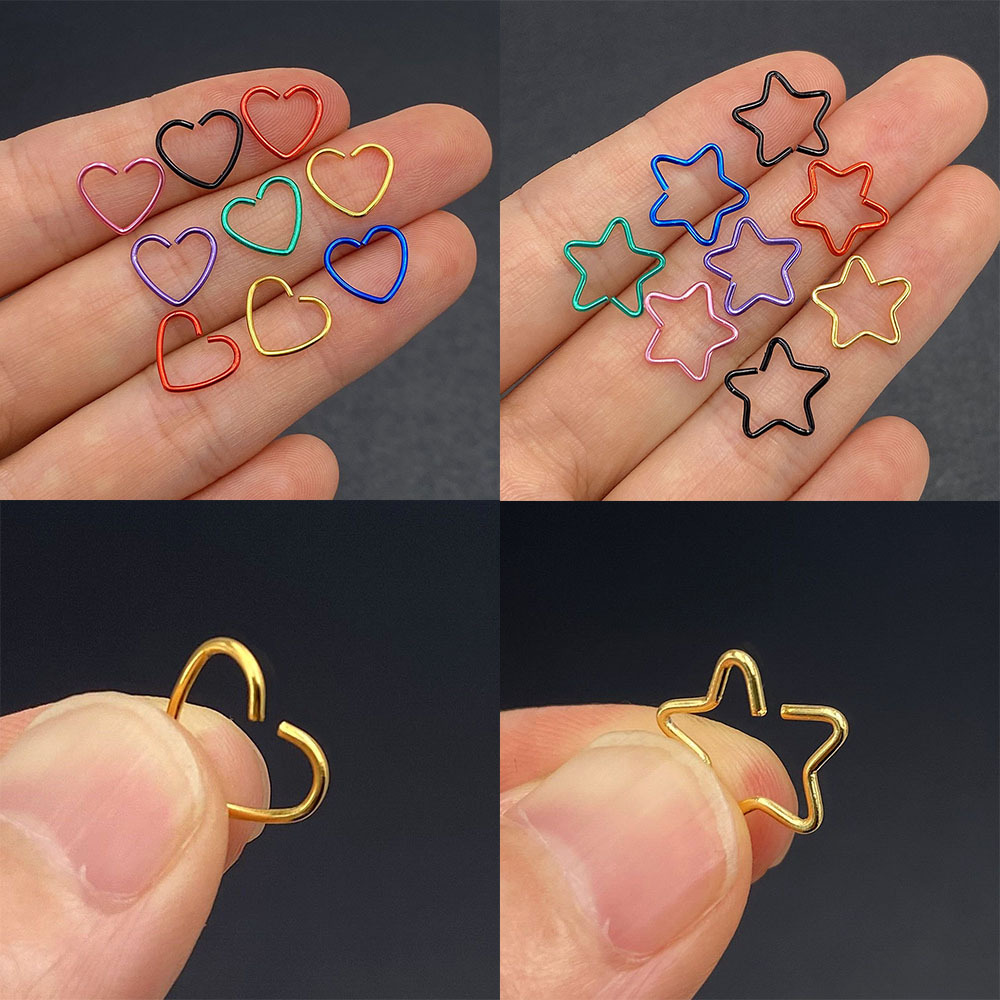 바디 쥬얼리 외과 강철 Daith 심장 반지 연골 Tr - Body Jewelry Septum 리뷰 및 가격