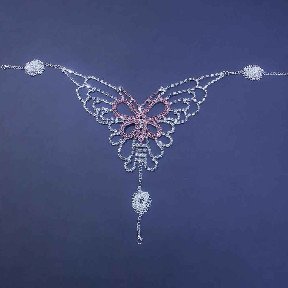 섹시한 나비 라인석 체인 바디 란제리 세트, 여성을 위 - Body Jewelry Kit 리뷰 및 가격