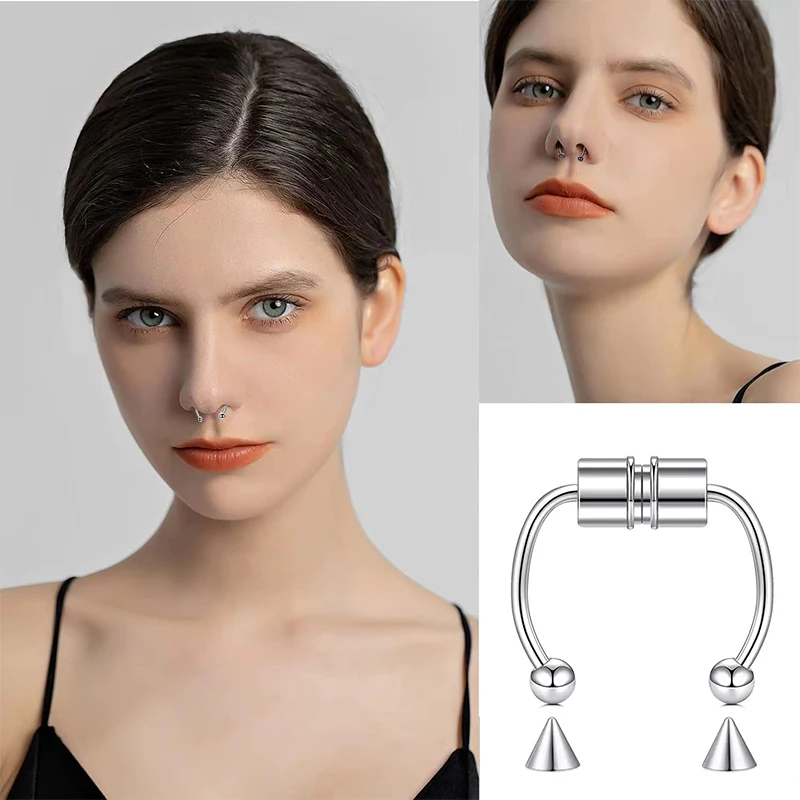 가짜 피어싱 코 링 후프 Septum 비 피어싱 코 클 - Body Jewelry Septum 리뷰 및 가격