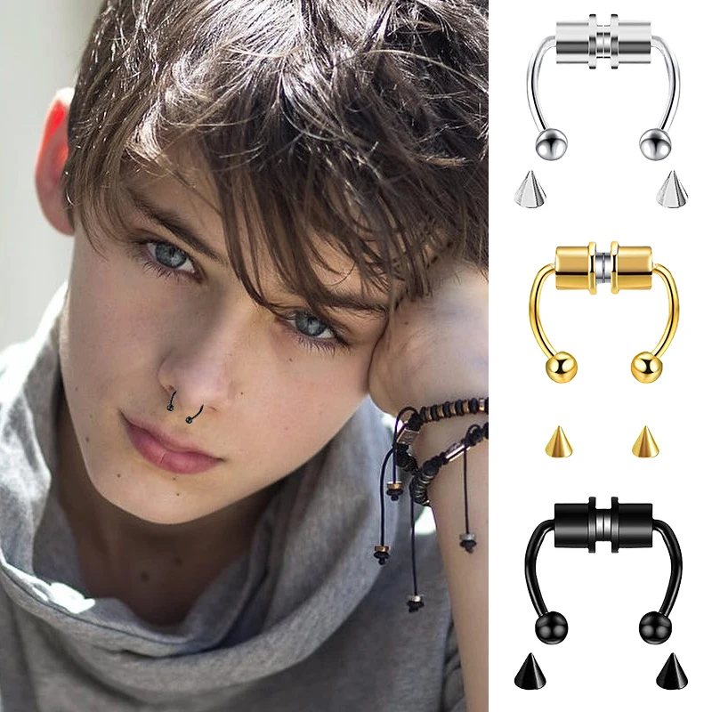 가짜 피어싱 코 링 후프 Septum 비 피어싱 코 클 - Body Jewelry Septum 리뷰 및 가격