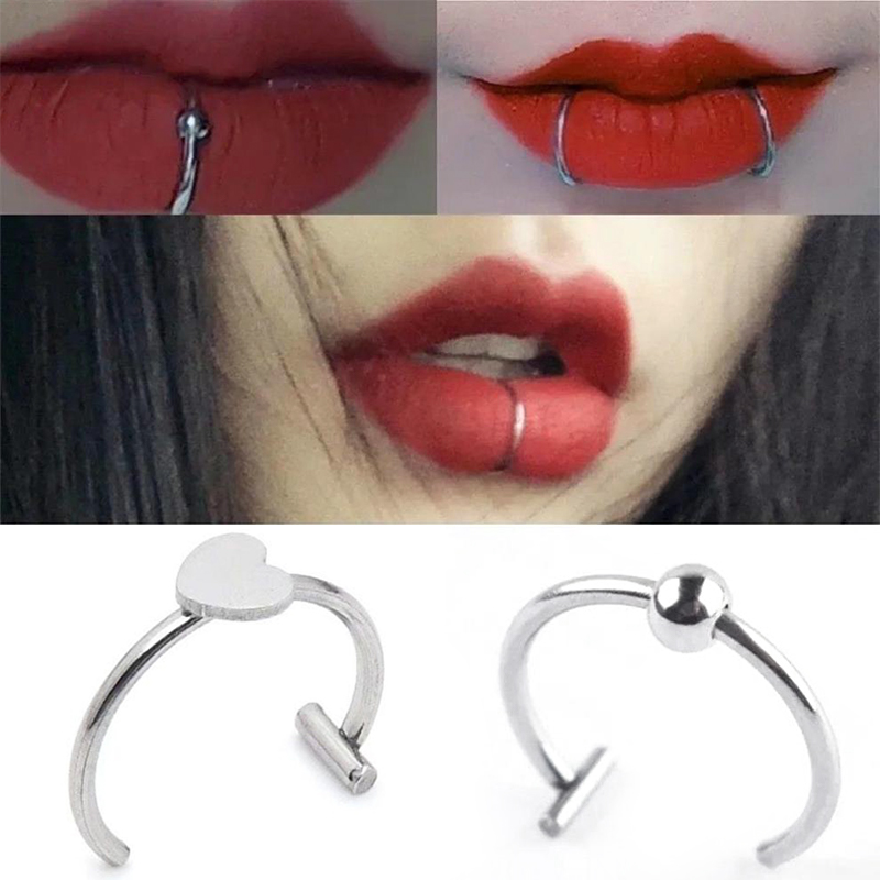 1개 스테인리스 스틸 가짜 코 링 후프 셉텀 링 C 클 - Body Jewelry Septum 리뷰 및 가격