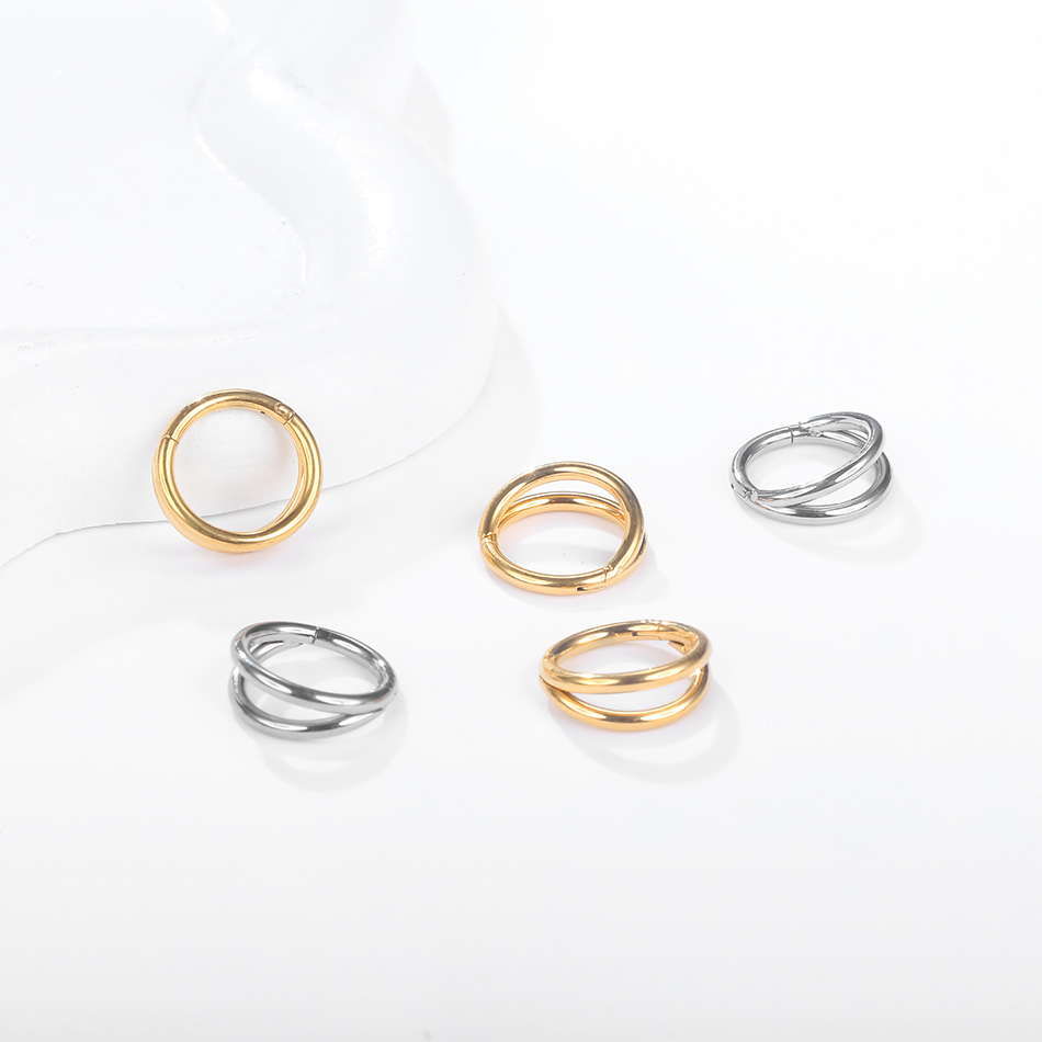 1pc 티타늄 연골 후프 귀걸이 지르콘 하트 힌지 세그 - Body Jewelry Septum 리뷰 및 가격