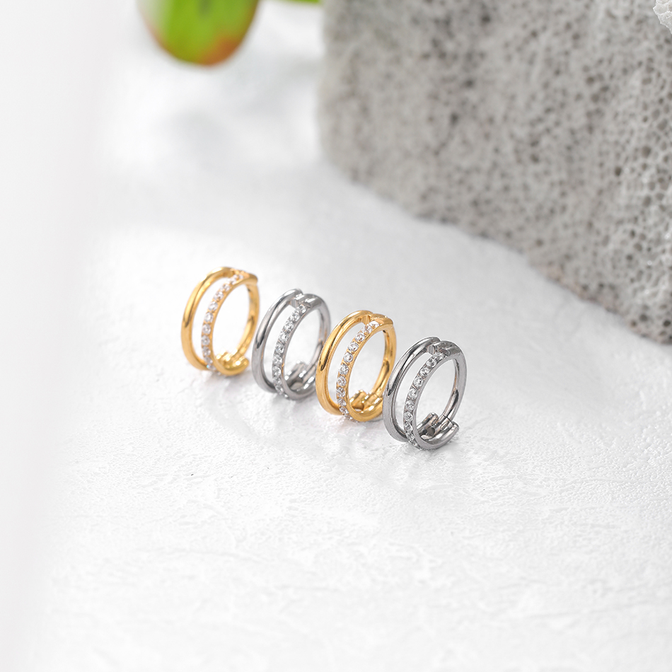 1pc 티타늄 연골 후프 귀걸이 지르콘 하트 힌지 세그 - Body Jewelry Septum 리뷰 및 가격