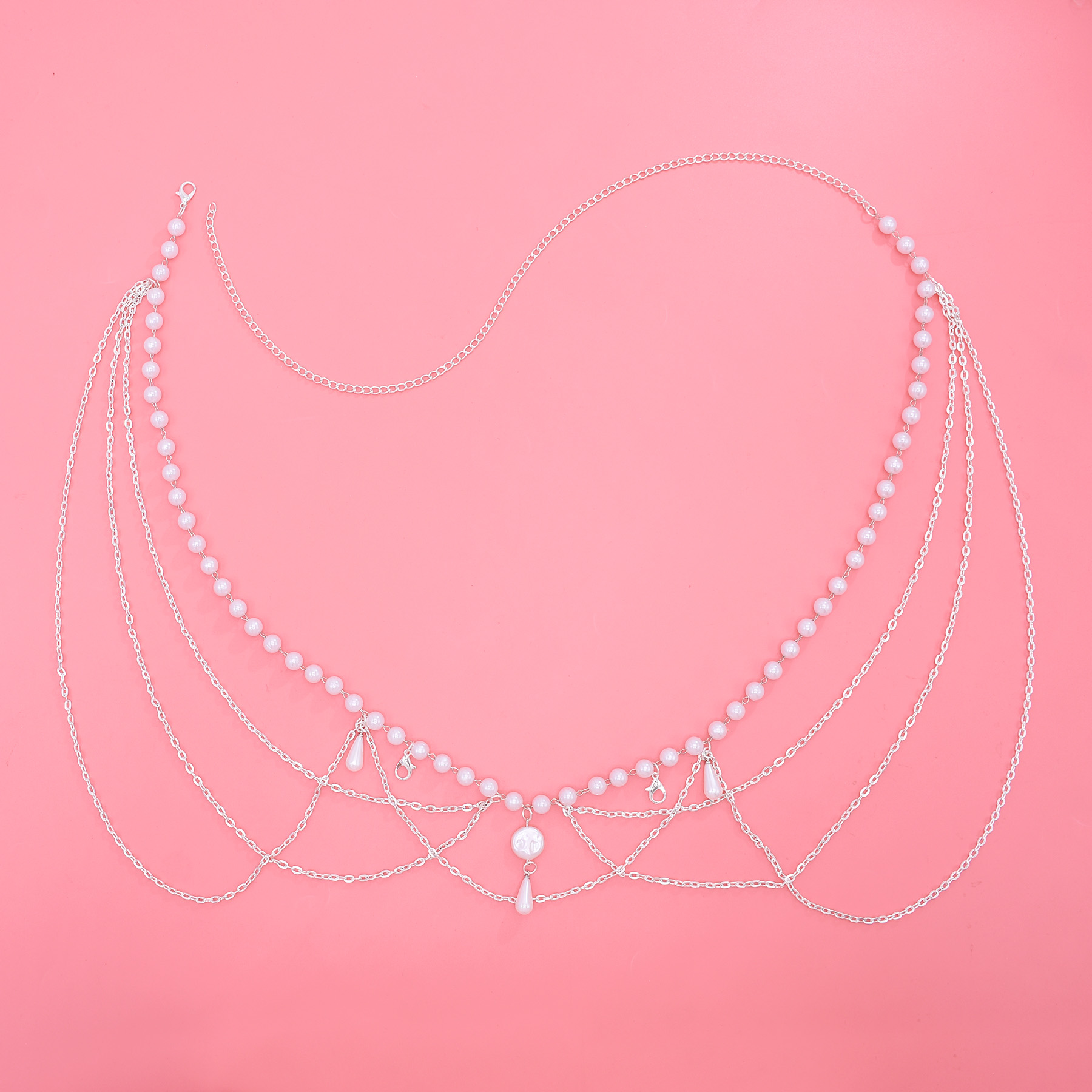 섹시한 허리 체인 벨트 여성을위한 멀티 레이어 모조 진 - Body Jewelry In Bulk 리뷰 및 가격