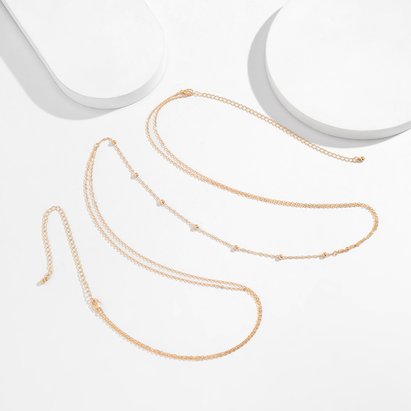 심플한 크로스 체스트 브레스트 벨리 바디 체인 목걸이  - Body Jewelry In Bulk 리뷰 및 가격