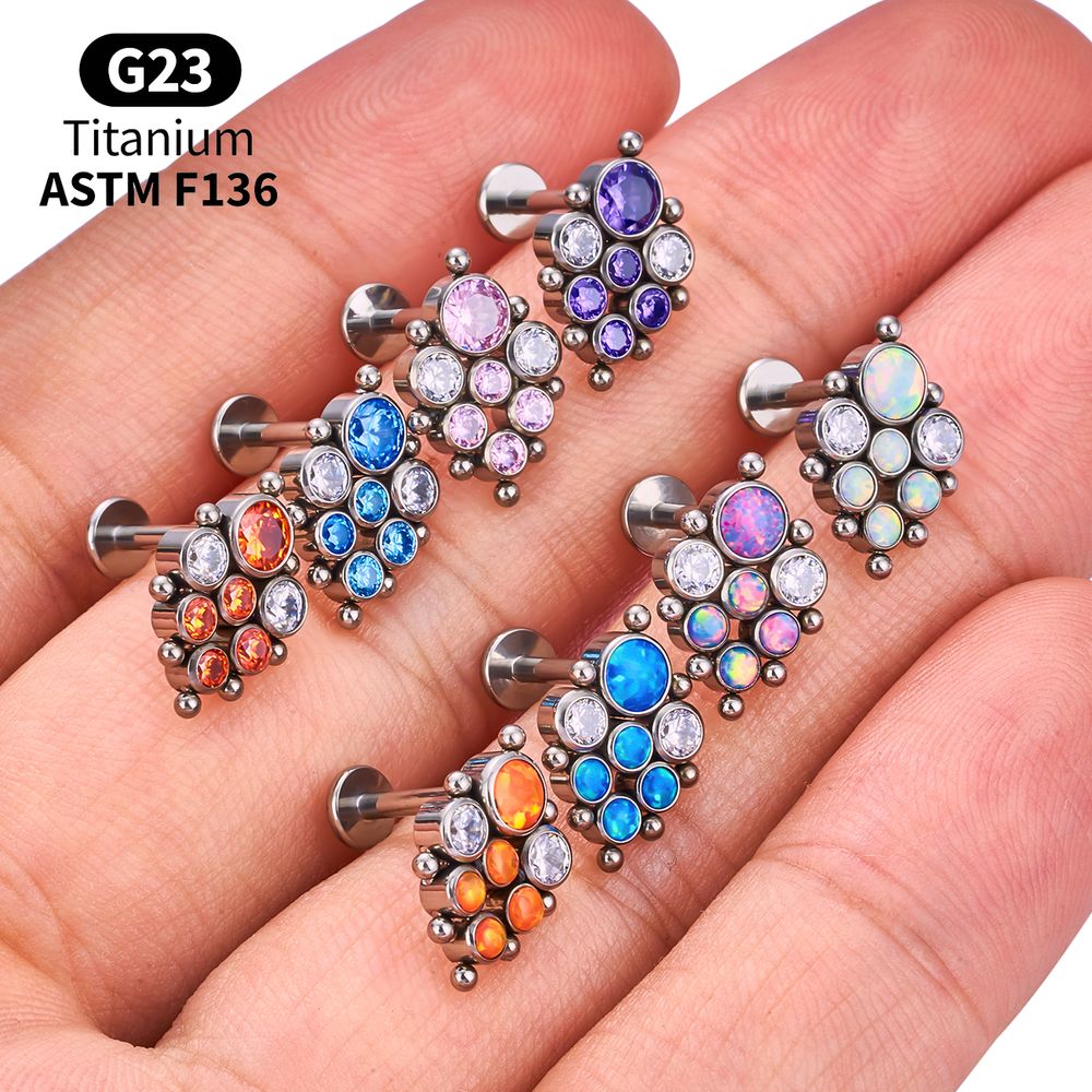 티타늄 아크 오팔 라브렛 팩 헬릭스 트라거스 셉텀 콘치 - Body Jewelry Vertical Labret 리뷰 및 가격