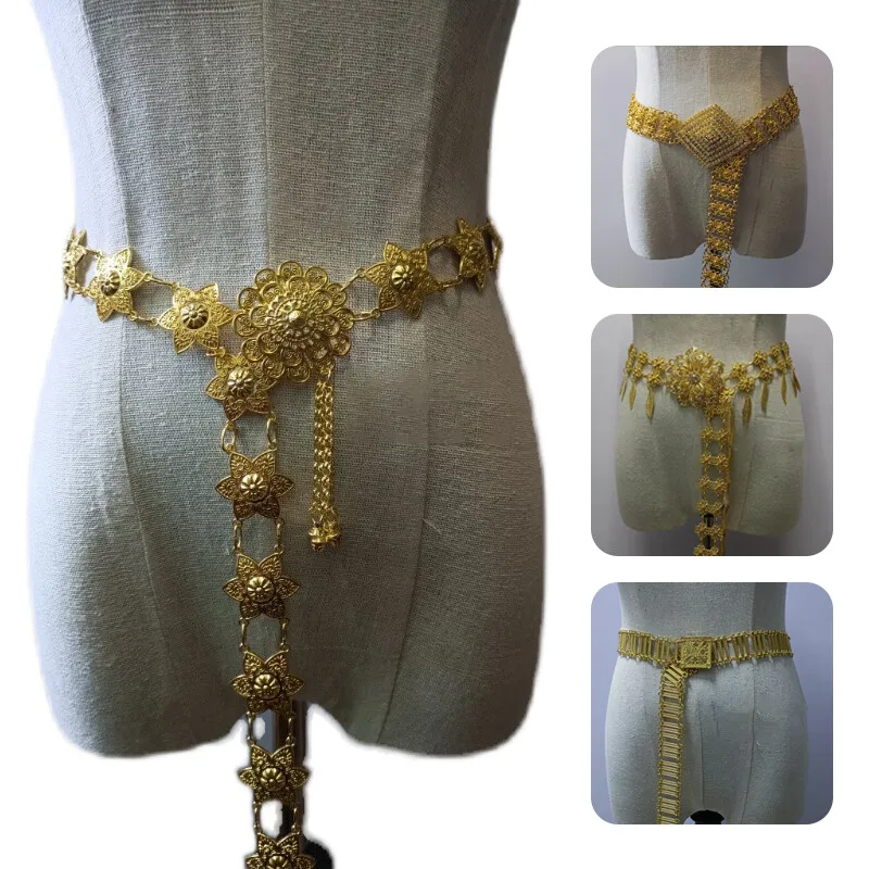 1PC 금속 태국 허리 체인 여성 태국 다이 골드 벨트 - Body Jewelry In Bulk 리뷰 및 가격