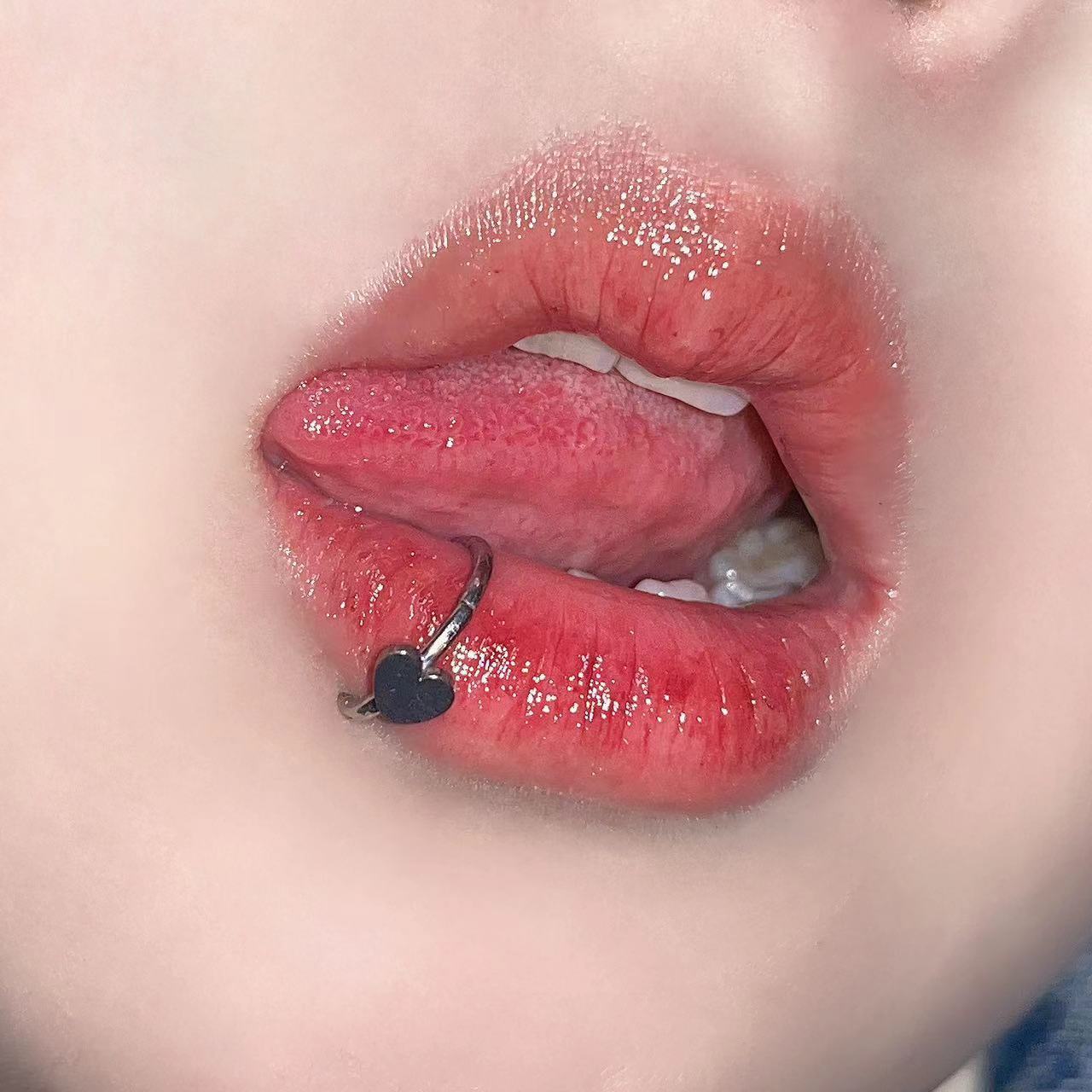 스테인레스 스틸 립 링 힌지 스타 물린 피어싱 코 링  - Body Jewelry Vertical Labret 리뷰 및 가격