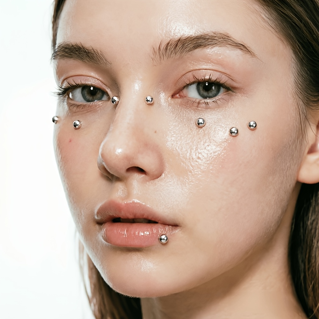 피어싱이 필요 없는 자체 접착식 가짜 피어싱 키트 4개 - Body Jewelry Kit 리뷰 및 가격